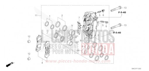 LEFT FRONT BRAKE CALIPER GL1800DAN de 2022